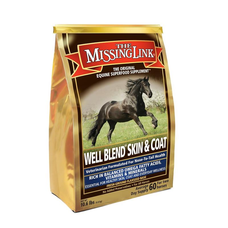 The Missing Link Well Blend Skin & Coat Supplement Powder for Horses, 10.6 lbs