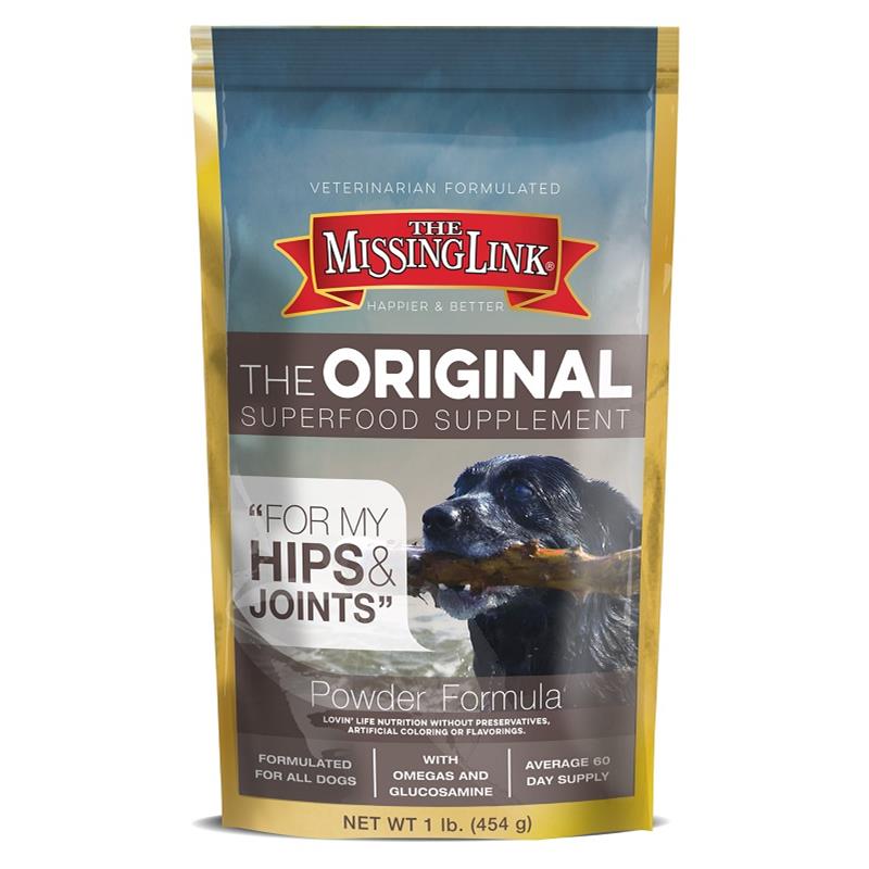 The Missing Link Original Hips & Joints Powder Supplement For Dogs, 1 lb