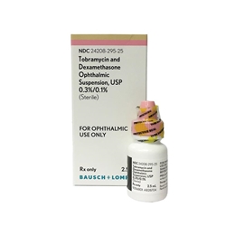 Tobramycin 0.3% and Dexamethasone 0.1% Ophthalmic Suspension USP, 2.5 ml