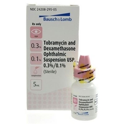Tobramycin 0.3% and Dexamethasone 0.1% Ophthalmic Suspension USP, 5 ml