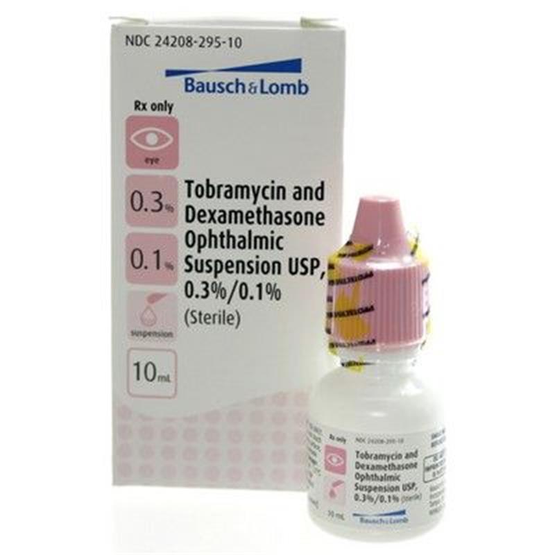 Tobramycin 0.3% and Dexamethasone 0.1% Ophthalmic Suspension USP, 10 ml