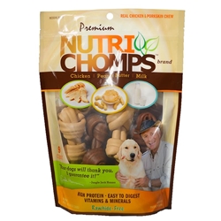 Premium Nutri Chomps 4 Assorted Flavor Knots Dog Treats, 9 count