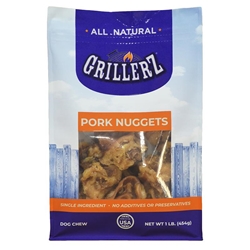 Grillerz Pork Nuggets Dog Chew Treats, 1 lb