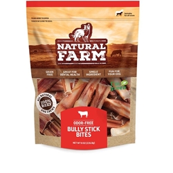 Natural Farm Odor-Free Bully Stick Bites, 8 oz