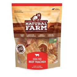 Natural Farm Odor-Free Beef Trachea 3, 12 pack