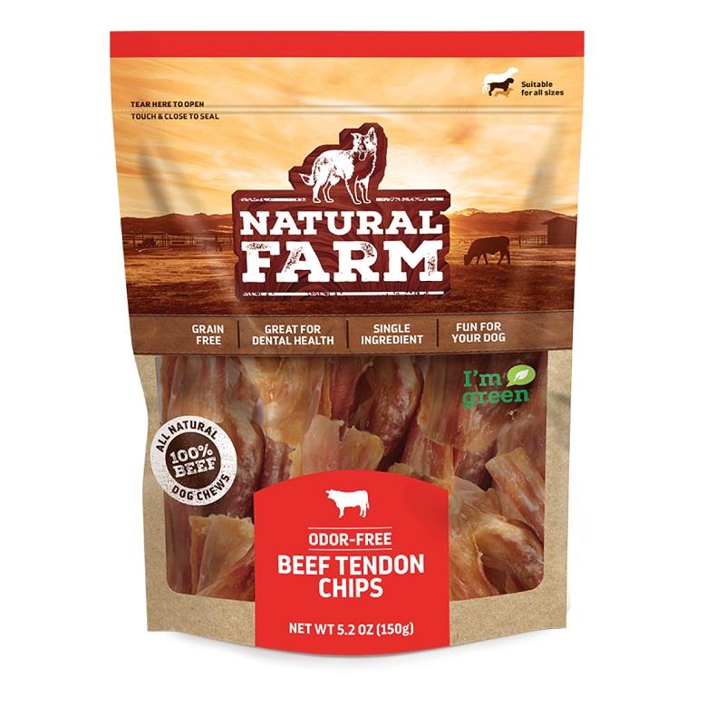 Natural Farm Odor-Free Beef Tendon Chips, 5.2 oz