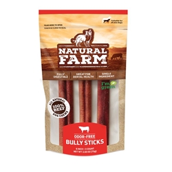Natural Farm Odor-Free Bully Sticks 6, 3 pack