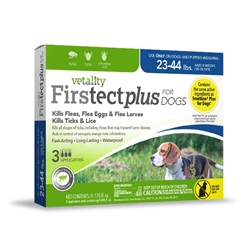Vetality Firstect Plus for Dogs 23-44 lbs, 3 doses