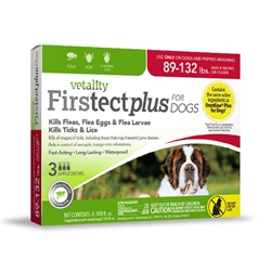 Vetality Firstect Plus for Dogs 89-132 lbs, 3 doses
