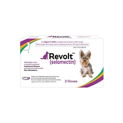 Revolt (selamectin) Topical for Dogs 5.1 - 10 lbs. 3 Month Supply