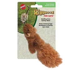 Ethical Pet Spot Skinneeez Forest Animal w/Catnip Single Cat Toy, Character/Color Varies
