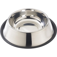 Ethical Pet Spot Stainless Steel Mirror Finish No Tip Single Pet Dish, 24 oz