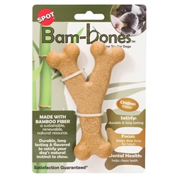 Ethical Pet Spot Bam-Bones Wish Bone Chicken Flavored Chew Single Dog Toy 5.25