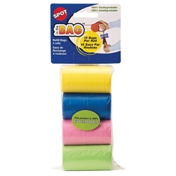 Ethical Pet Spot In In the Bag Dog Waste Refill Bags in Assorted Colors, 4 x 15 bags per roll (60 bags total)