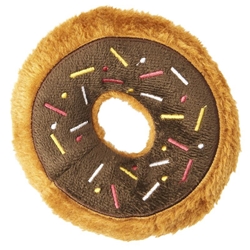 Ethical Pet Spot Tasty Donut Plush Squeaker Single Dog Toy 5, Color Varies