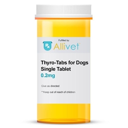 VetOne Thyro-Tabs for Dogs 0.2 mg, Single Tablet Pink