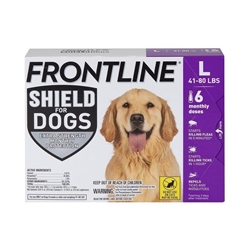 Frontline Shield for Dogs, Large 41-80 lbs 6 Month Supply