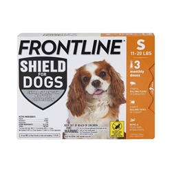 Frontline Shield for Dogs, Small 11-20 lbs 3 Month Supply