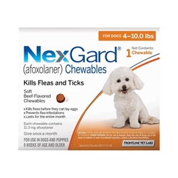 Nexgard for Dogs 4 - 10.0 lbs, 1 Month Supply