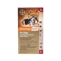 Advantage Multi for Dogs 20.1-55 lbs Red, 1 Month Supply