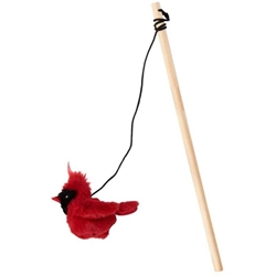 Ethical Pet Spot Songbird Teaser Wand Single Cat Toy (Color Varies)
