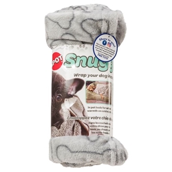 Ethical Pet Spot Snuggler Patterned Dog Blanket Gray Bones 30x40