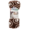 Ethical Pet Spot Snuggler Patterned Dog Blanket Chocolate Paws 40x60