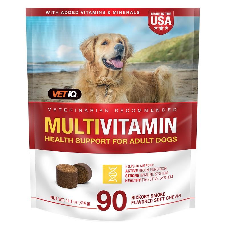 VetIQ MultiVitamin Health Support Supplement Soft Chews for Dogs, 90 Count