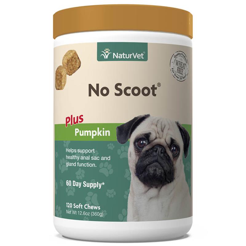 NaturVet No Scoot for Dogs, 120 Soft Chews