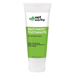 Vet Worthy Enzymatic Toothpaste for Dogs Peanut Butter Flavor, 3 oz