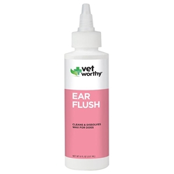 Vet Worthy Ear Flush Liquid for Dogs, 8 fl oz