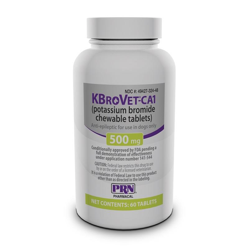 K-BroVet-CA1 Potassium Bromide Chewable Tablets for Dogs, 500 mg 60 Chewable Tablets