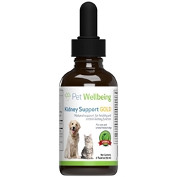 Pet Wellbeing Kidney Support Gold for Dogs and Cats, 2 oz
