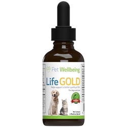 Pet Wellbeing Life Gold for Dogs and Cats, 2 oz