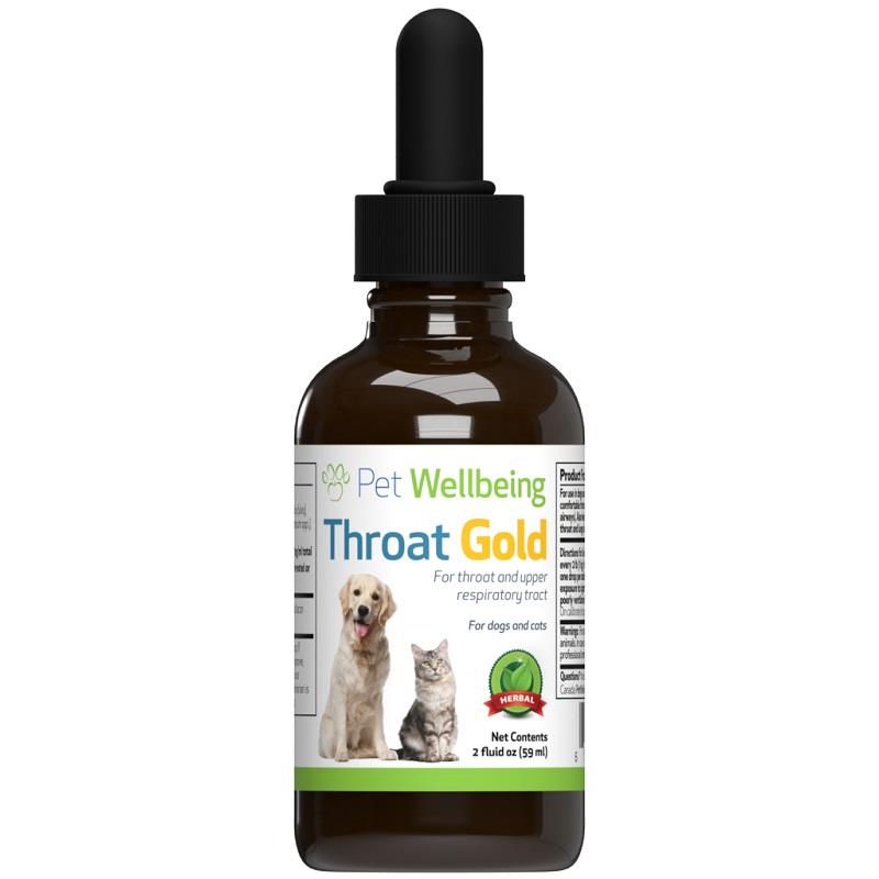 Pet Wellbeing Throat Gold for Dogs and Cats, 2 oz