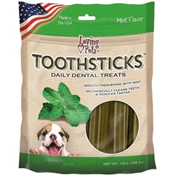 Toothsticks Dental Sticks Dog Treats for Toy/Small Dogs Mint, 13 oz