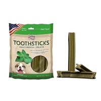 Toothsticks Dental Sticks Dog Treats for Medium/Large Dogs Mint, 13 oz