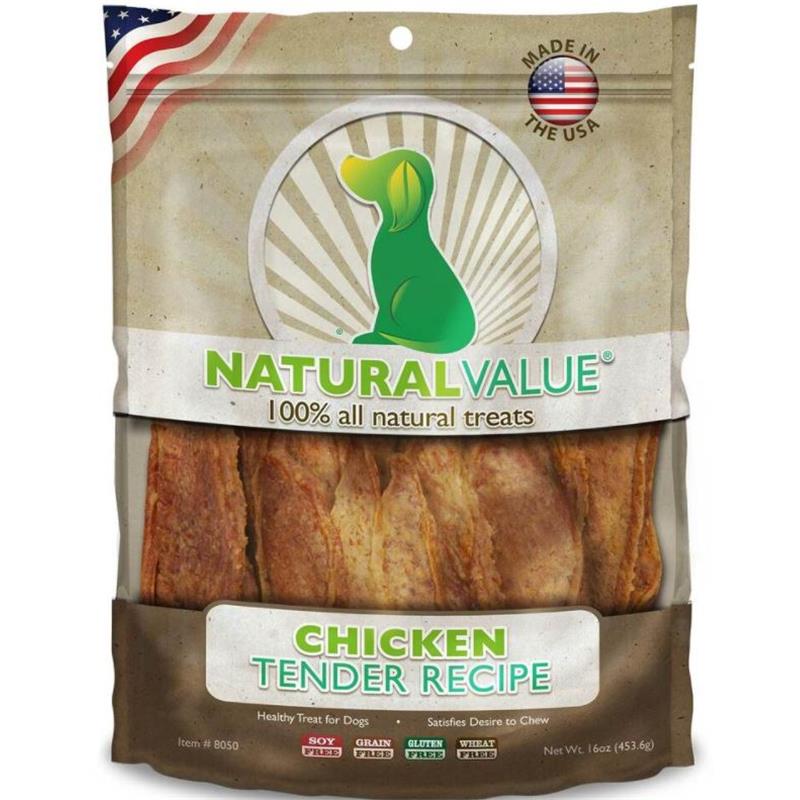 Natural Value Chicken Tenders Dog Treats, 14 oz