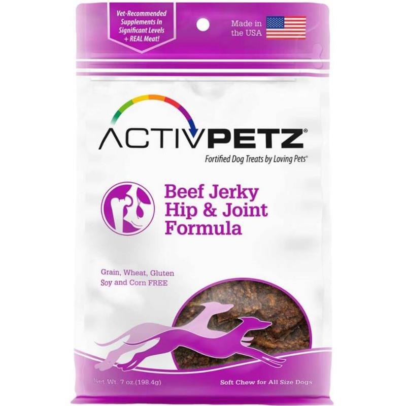 Activpetz Beef Jerky Hip & Joint Formula Dog Treats, 7 oz