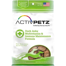 Activpetz Duck Jerky Multivitamin & Immune Maintenance Formula Dog Treats, 7 oz