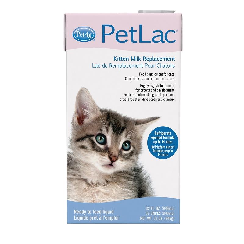 PetAg PetLac Kitten Milk Replacement Liquid, 32 oz