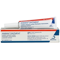 Animax Ointment, 15 mL animax ointment 15ml indicated bacterial fungal inflammatory skin otic conditions dogs cats petmeds