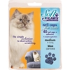 Soft Claws Nail Caps for Cats 40 Count Pack, Blue Medium