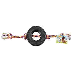 RUFFIN IT Tire Tug Toy with Rope Large