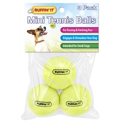 RUFFIN IT Small Tennis Balls, 3 pack