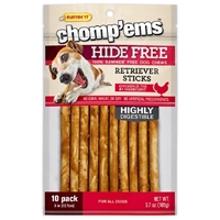 Chompems Hide Free Chicken Sticks, 10 count