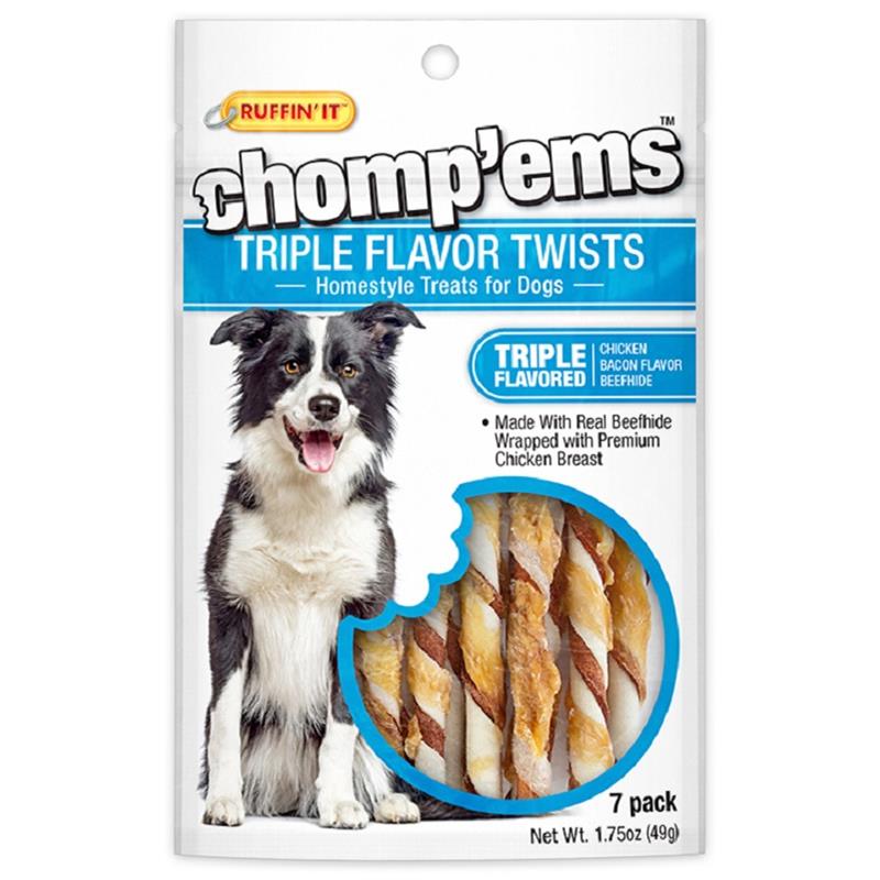 Chomp'ems Triple Flavor Twists, 7 pack