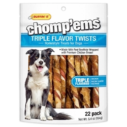Chompems Triple Flavor Twists, 22 pack