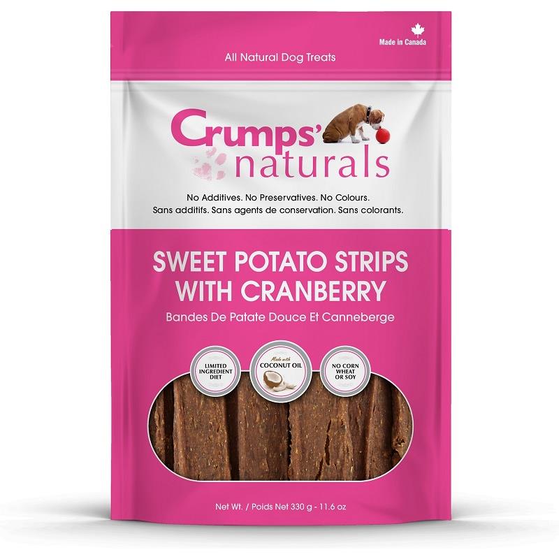 Crumps' Naturals Sweet Potato Strips with Cranberry, 5.6 oz