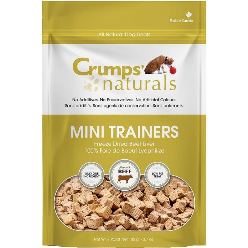 Crumps' Naturals Mini Trainers Freeze Dried Beef Liver, 3.7 oz